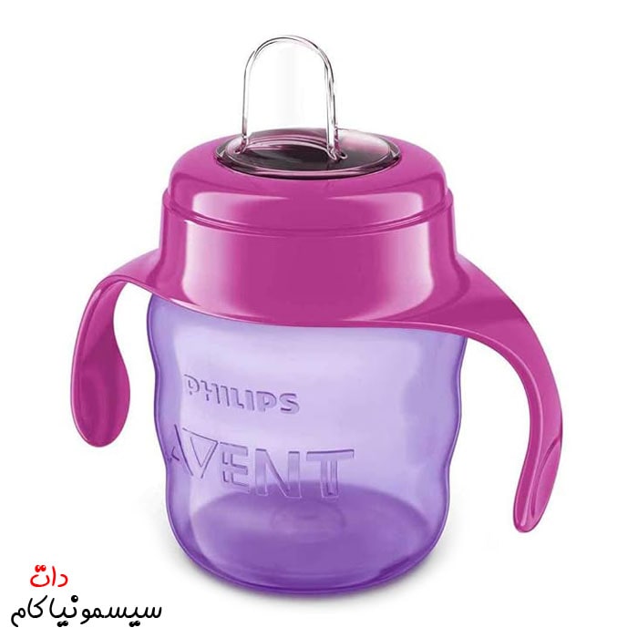 لیوان-دسته‌دار-فیلیپس-اونت-با-دهنه-تمام-سیلیکونی-SCF551/03-01