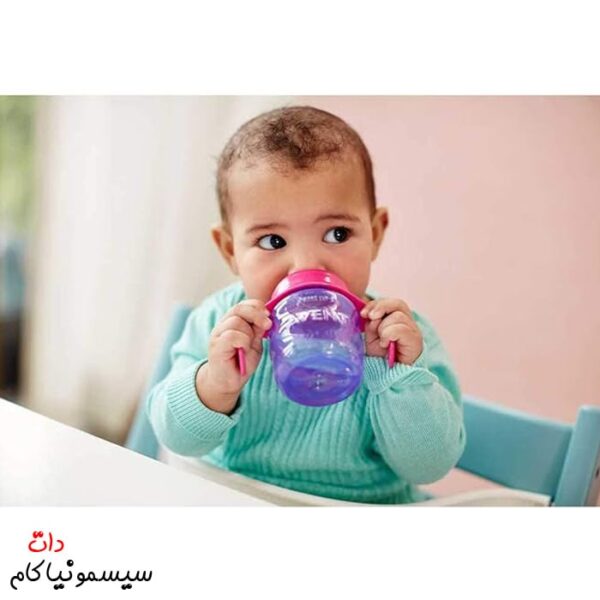 لیوان-دسته‌دار-فیلیپس-اونت-با-دهنه-تمام-سیلیکونی-SCF551/03-02