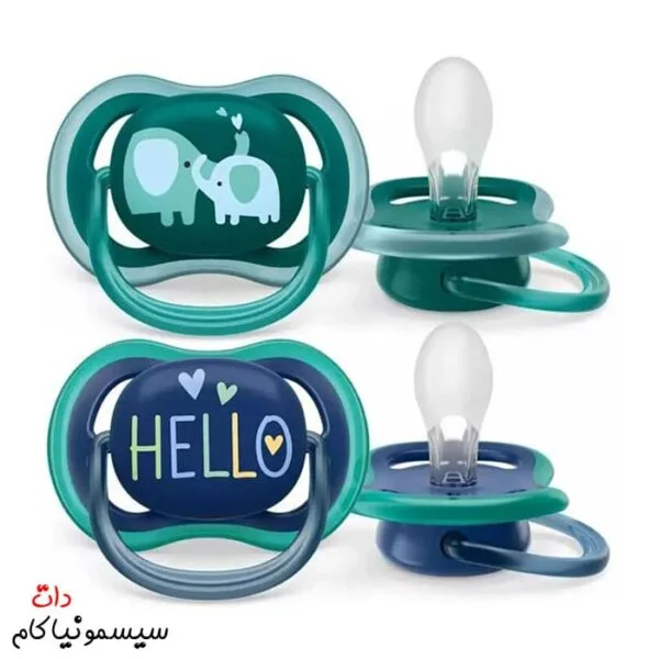 پستانک-اونت-الترا-ایر-بالای-18-ماه-فیل-و-HELLO-کد-SCF349/18 (2)
