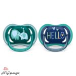 پستانک-اونت-الترا-ایر-بالای-18-ماه-فیل-و-HELLO-کد-SCF349/18 (3)