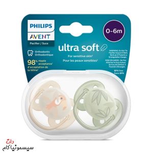 پستانک-اونت-0-تا-6-ماه-ultra-soft-طوطی-و-برگ-SCF091/07-1