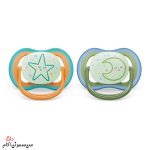 پستانک-شب-تاب-فیلیپس-اونت-مثبت-18-ماه-ستاره-و-ماه-SCF376/23-2